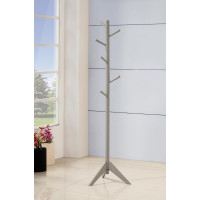 Coaster Furniture 900632 Coat Rack with 6 Hooks Grey